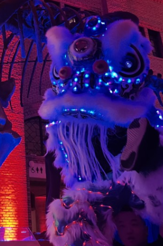 lion picture L1 White/Blue